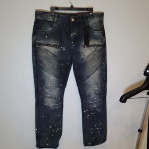 NWT Black premium denim jeans slim fit w38 L32